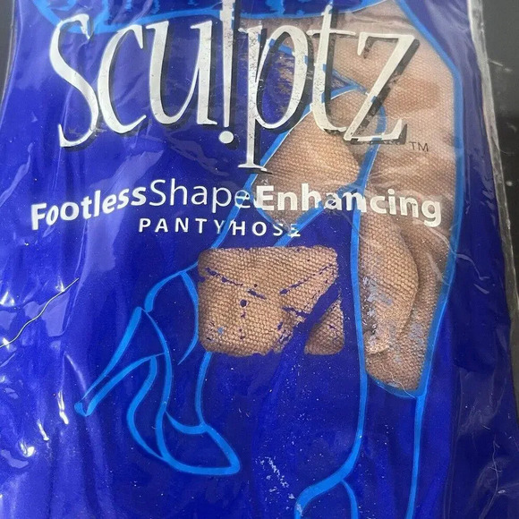 Sculptz Body‎ Shaping Footless Hose Q/1X Nude 2 Pairs - Picture 1 of 9